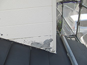 ④外壁の破損箇所、塗膜欠落箇所の有無